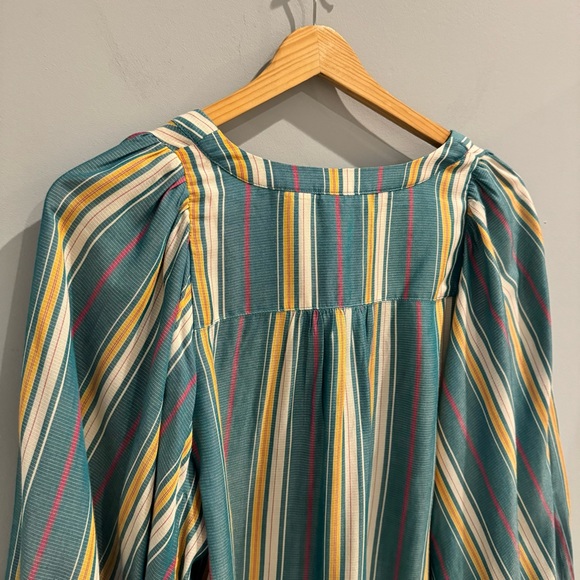 NEW Maeve by Anthropologie Brenda Striped Peasant Blouse, Size S - Picture 10 of 12